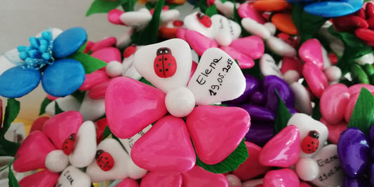 Margherita Bicolore con Scritta e Coccinella