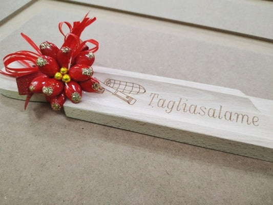 Tagliere Taglia Salame in Legno