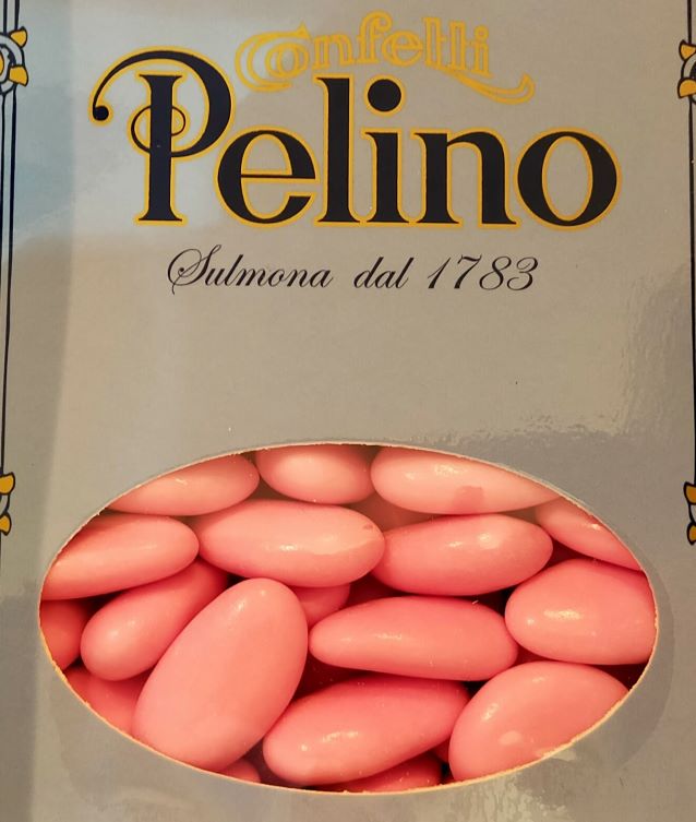 Confetti alla Mandorla Avola Media Pelino Bianco/Rosa/Celeste/Rosso Cal. 37/37