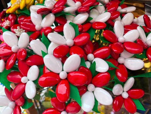 Margherita Bicolore Forma Mandorla con Coccinella