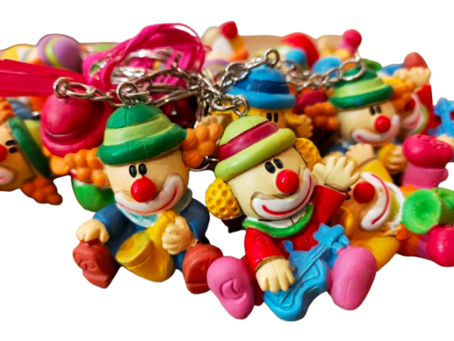 bomboniere comunione portachiavi clown