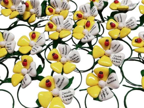 Segnaposto Comunione e Cresima 2 Petali Personalizzati FC