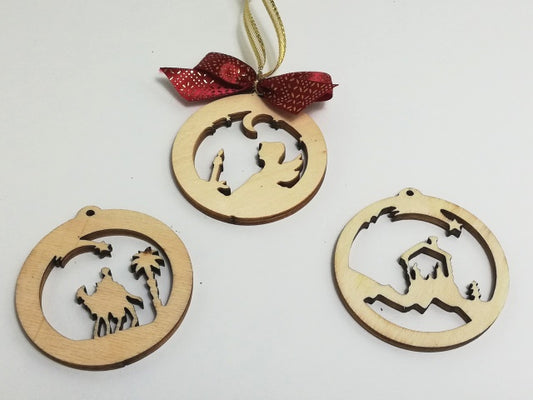 regali di natale in legno palline assortite